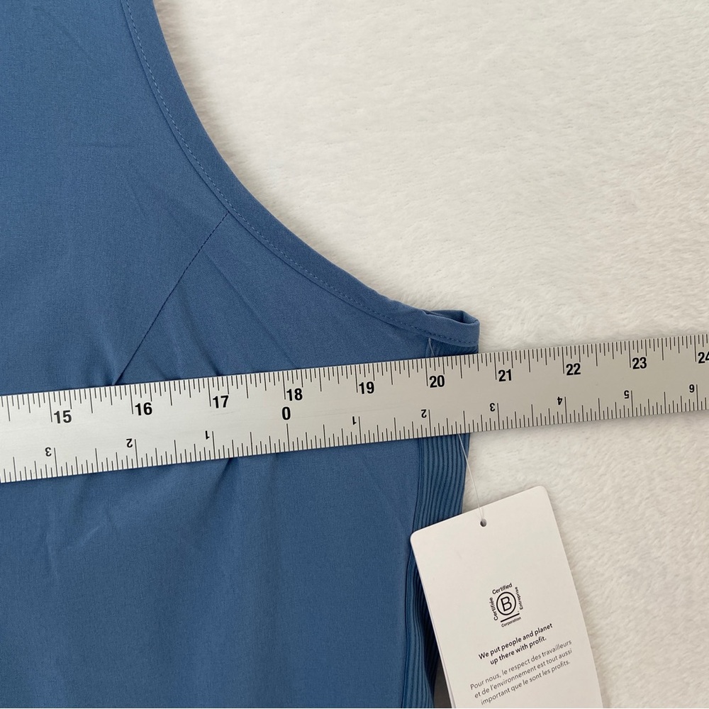 Athleta womens blue one piece casual athletic Brooklyn jumpsuit size 14 NWT. - Picture 5 of 12